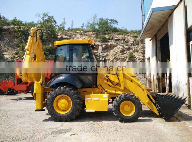 4WD Multi purpose hydraulic front 4 in 1 bucket backhoe loader