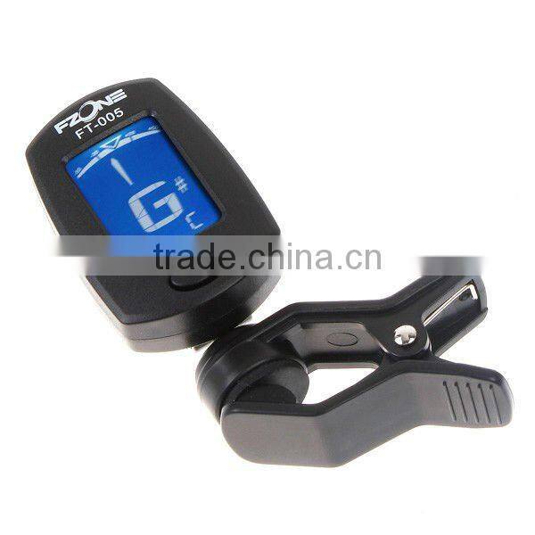 LCD Clip-on Guitar Tuner Electronic Digital Chromatic Bass Violin Ukulele