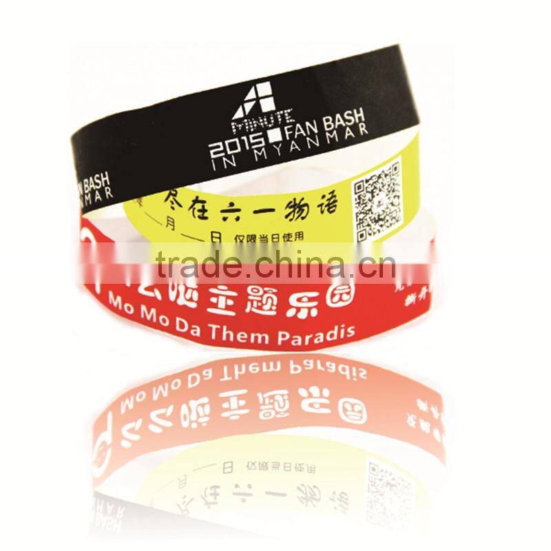 NFC chip 13.56 MHz Passive waterproof disposable rfid nfc bracelet wristband for children