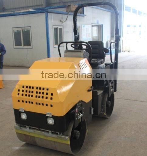 780kg double drum walking behind vibrating road roller compactor