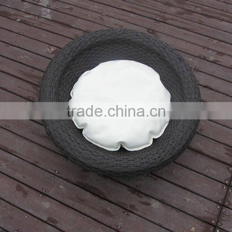 Alibaba pet supply wholesale newest patio wicker round pet bed