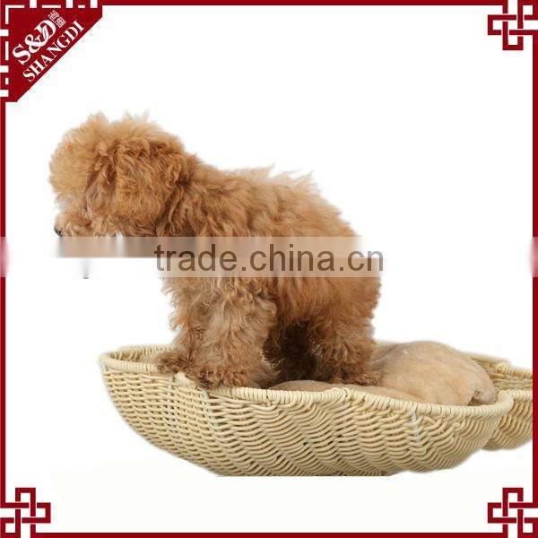 S&D luxury pet dog bed wholesale waterproof rattan dog bed