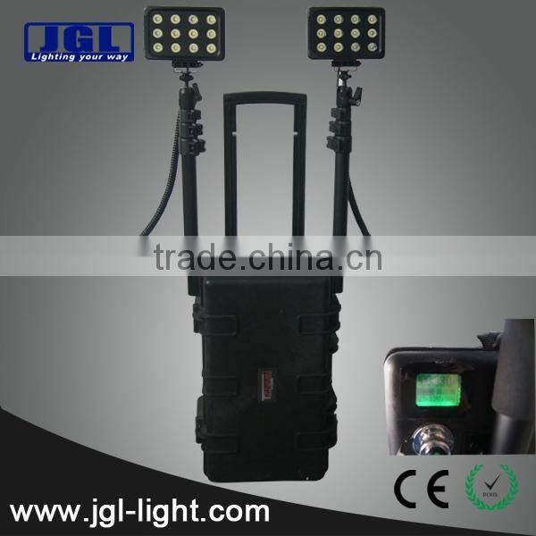 Guangzhou portable power source ems police equipment RLS-72w portable led remote area lighting system military police equipment
