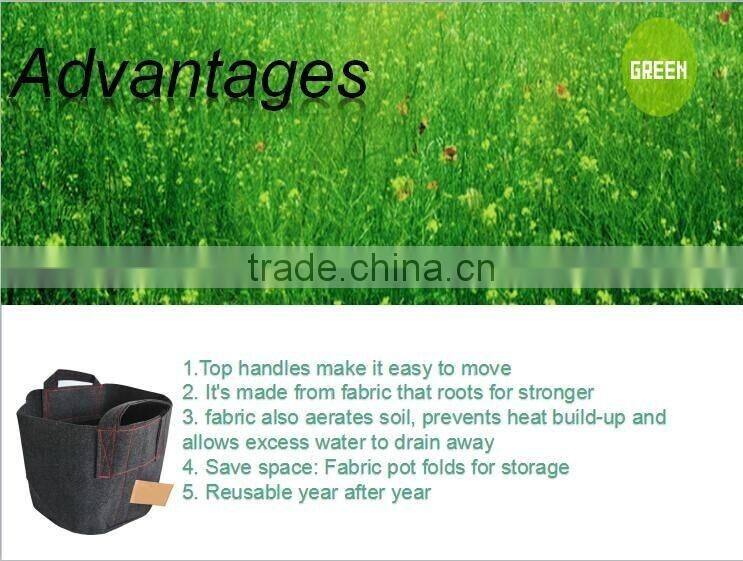 2016 nonwoven biodegradable folding fabric pot / maintains necessary balance between air soil and water