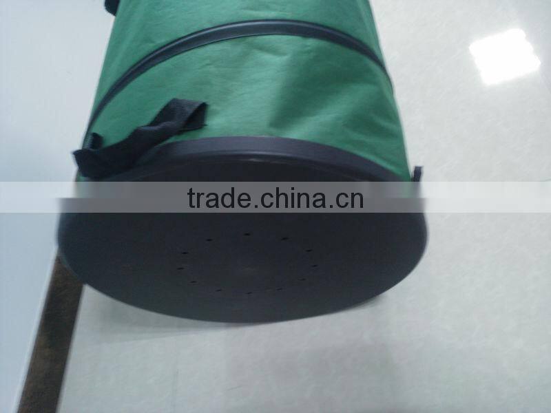 Black heavy pop up garden bag with hard bottom/different size and color
