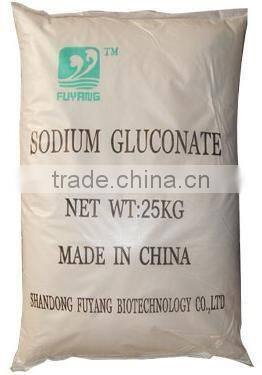 Sodium Gluconate 98% for petrochemical systerm industry