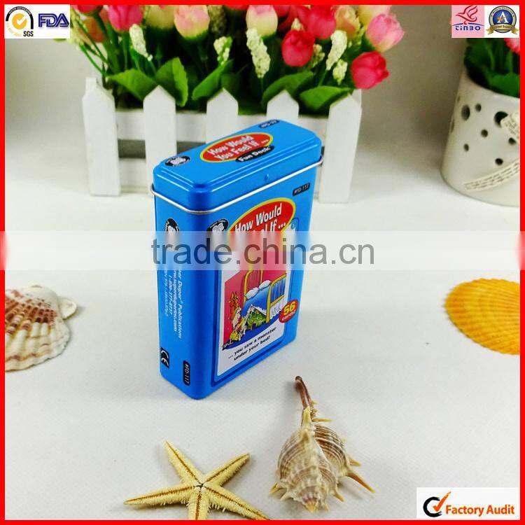 custom rectangle high quality coffee tin can