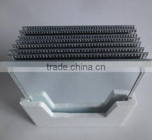 octagon frameless mirror votive candle plate