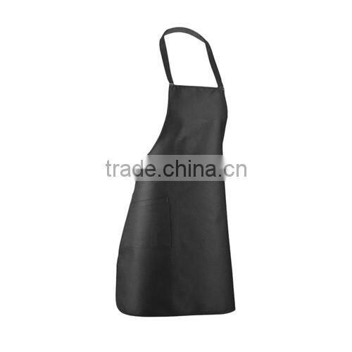fashion polyester material kitchen apron with front pocket