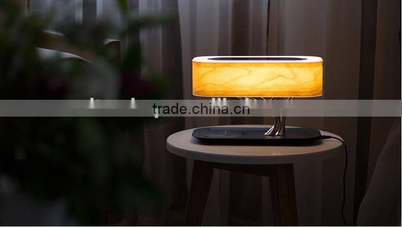 2017 Cool Wooden Tree Design WiFi/Qplay/DLNA Wireless Speaker With LED Light,Creative Music Lamp Support Phone Wireless Charging