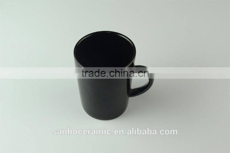 Stock Hot sale Cheap Black Glaze Ceramic promotional mug for Espresso