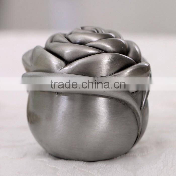 Exclusive design Zinc alloy rose ring box