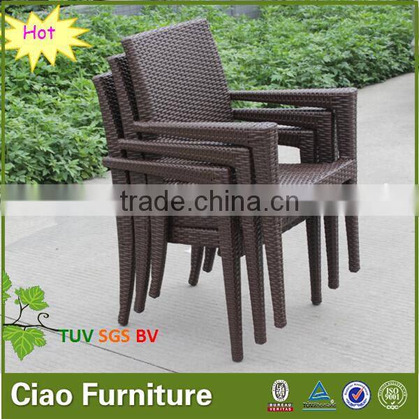 high quality outdoor furniture in patio /garden rattan table and chair
