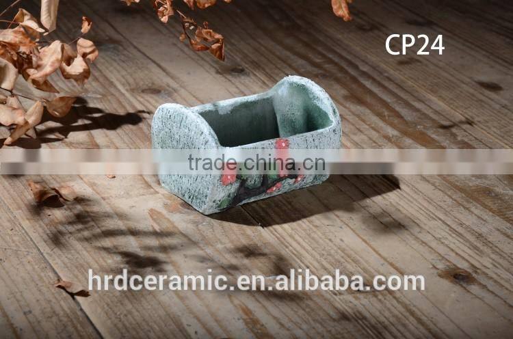 high quality colorful Cement garden flower pot