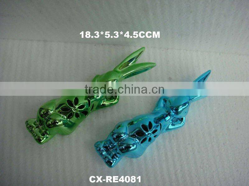 easter ceramic egg holder chicken-Ceramic Rabbit