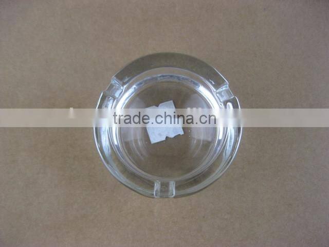 8.5cm high quality colored or clear round glass ashtray