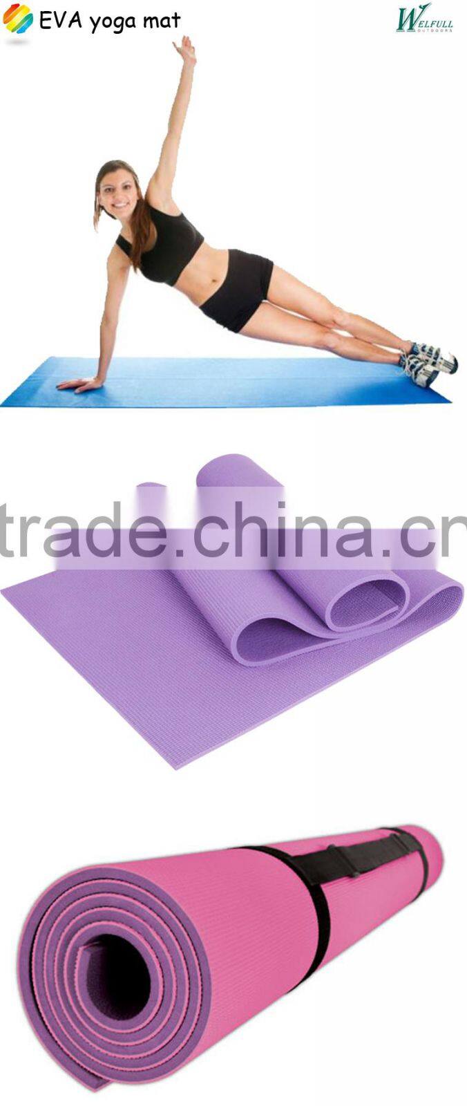 light weight, easy carrying exercise fitness yoga mat(173*61*0.8cm)