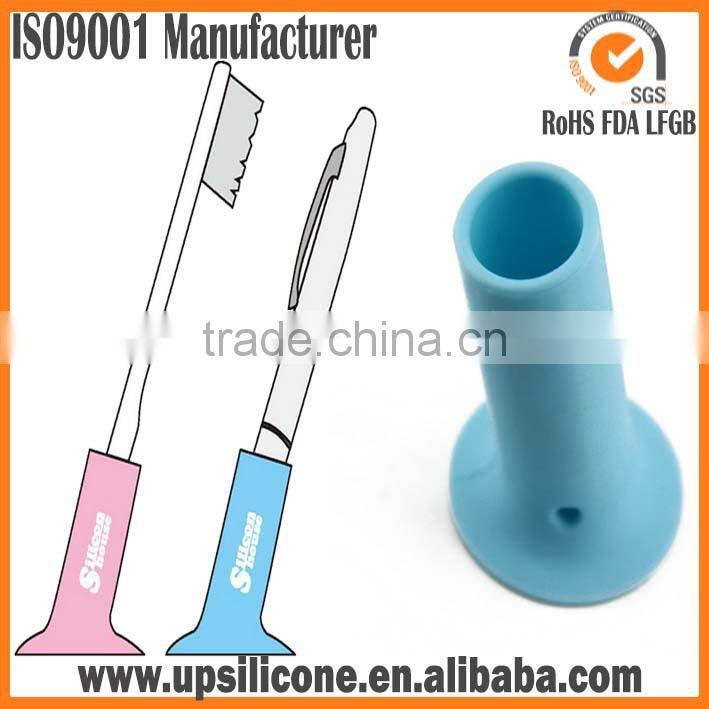 silicone rubber single pen holder for promotion gift with package