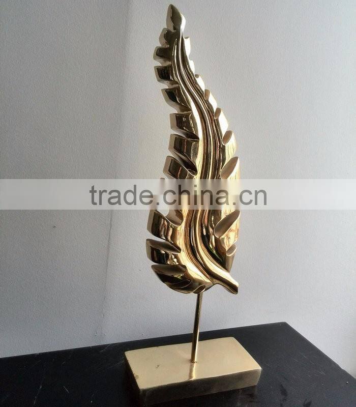Resin art leaf statue decoration