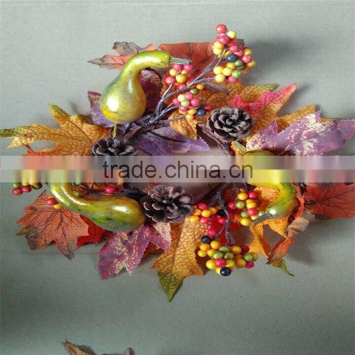 holiday time christmas decorations artificial fruit wreath for home decor
