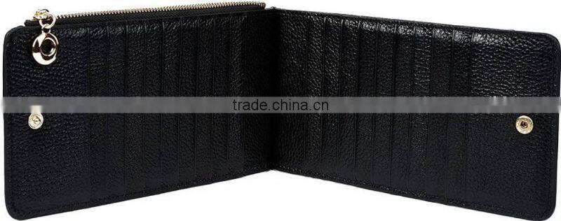 Genuine Leather Multi Card Holder Wallet with Zipper Pocket for Men&Women