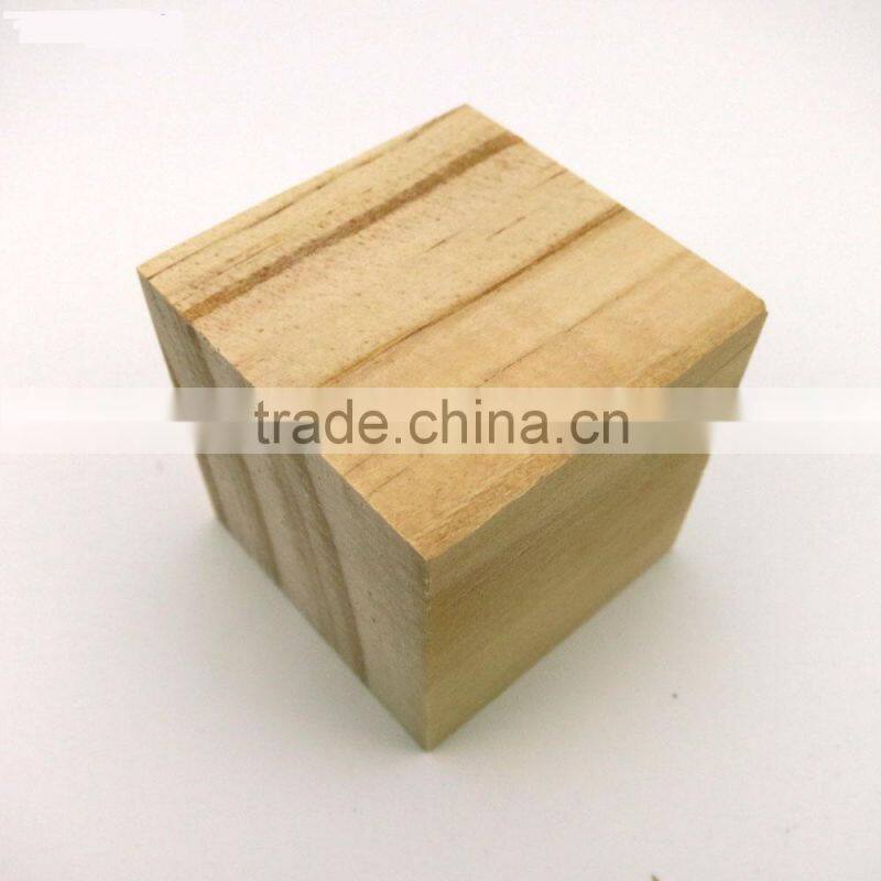 Natural beech wood cube 40mm kids playing block cubes