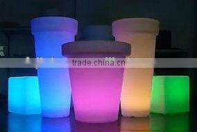 Color change attractive LED plastic decorative vase