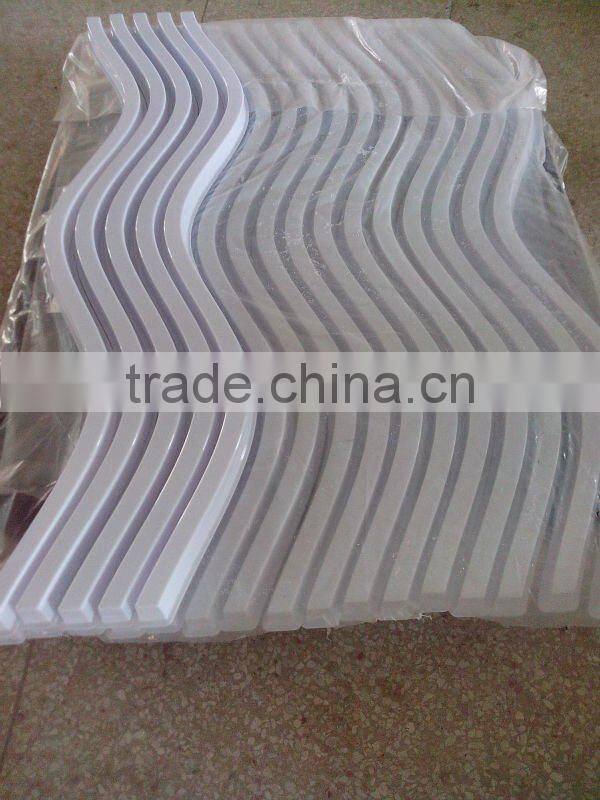 custom vac-formed thick film flexural mode lamp cover of plastic