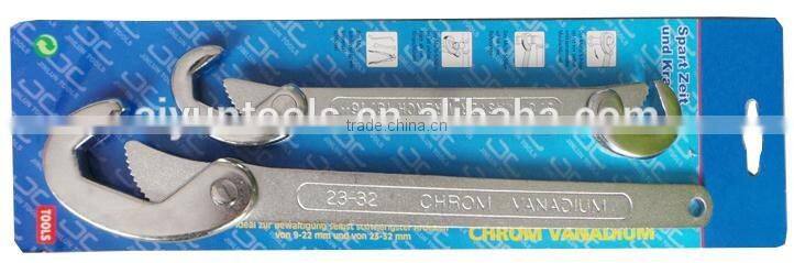 Aluminum handle straight pipe wrench