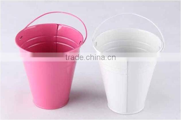 powder coated metal garden bucket kids metal bucket