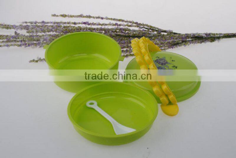 Sunflower Shaped Lunch Box With Prinitng And handle For Children