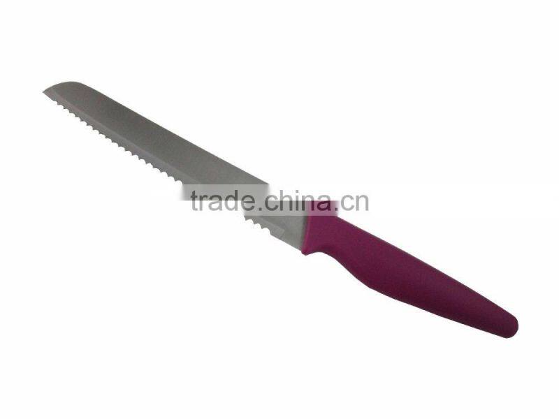 Eco-Friendly PP Handle Stainless Steel Bread Knife