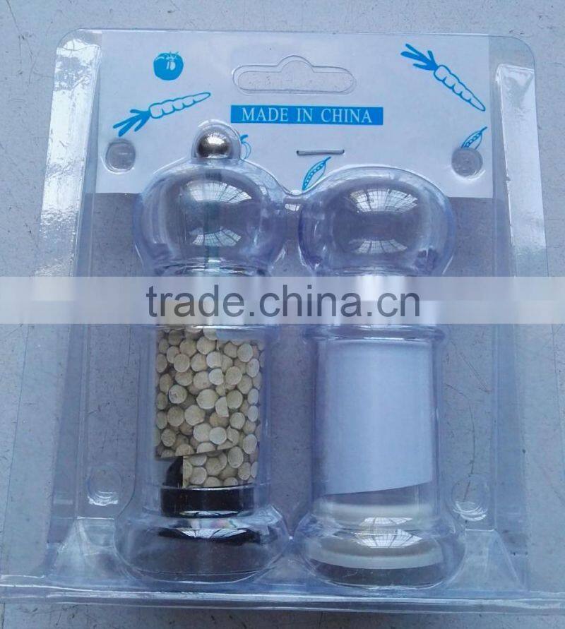 SE-18A-2 acrylic pepper mill 2PCS set