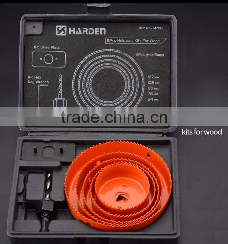 High Carbon Steel Professional 16PCS Hole Saw Set For Wood