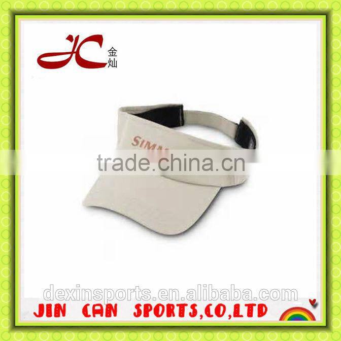 Promotional Leather Trimed Cheap neoprene Plastic Sun visor cap
