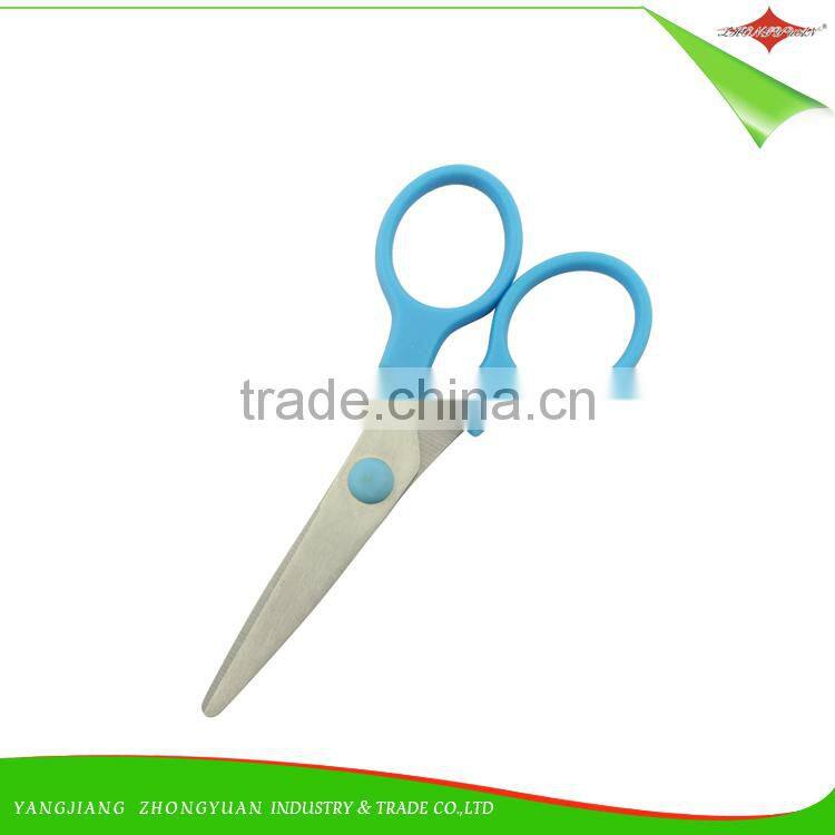 ZY-J7007 Student Scissor safety children high quality Paper scissors cutting stainless steel school office stationary