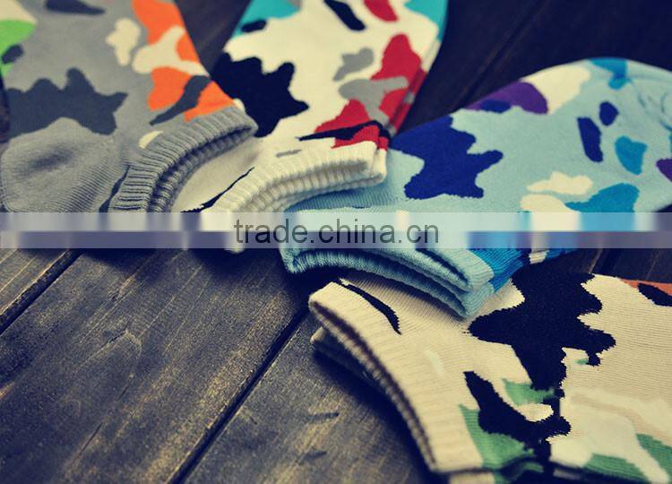 Top Sale Men's Boat Socks Camouflage Socks Customized Fashion Socks