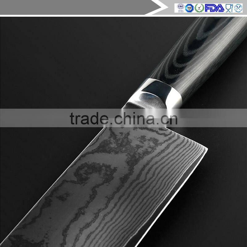 High Quality Tiny Wave Pattern 6.5 inch Damascus kitchen knife