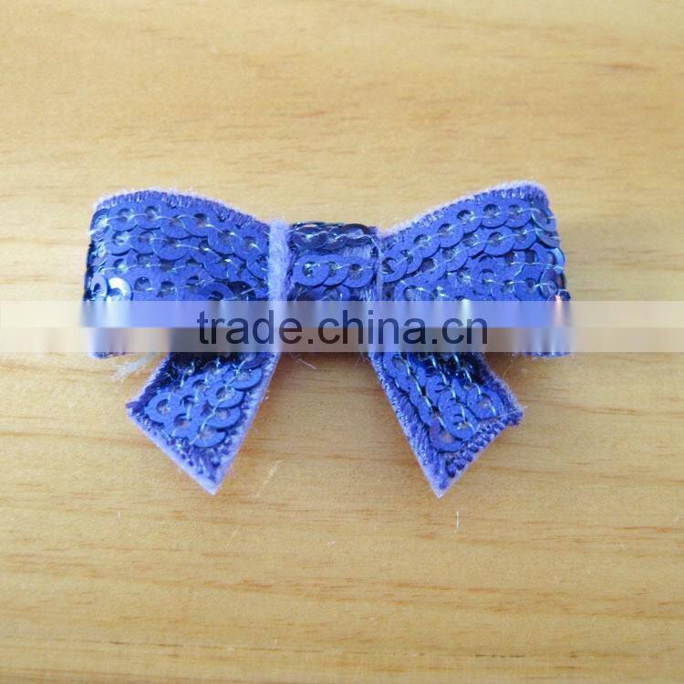 sequin bow flower clip for kids hair accessories