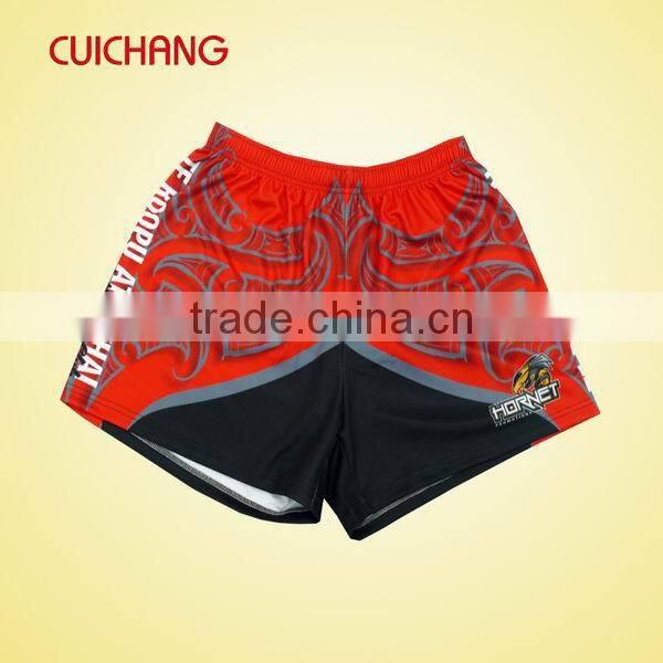 wholesale polyester heat transfer custom design Rugby Pants, Cheap Rugbypants, Rugby wear , short pants GLQK-073