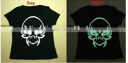 Korea Quality Glow In The Dark Heat Transfer T shirt Vinyl Roll Size For Textile