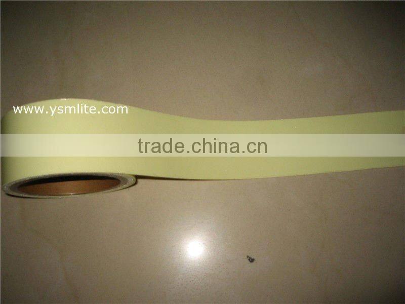 DIN 67510 certificated luminescent vinyl tape/dark glow tape