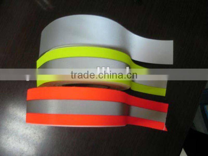 reflective fire retardant fabric for sagety garment