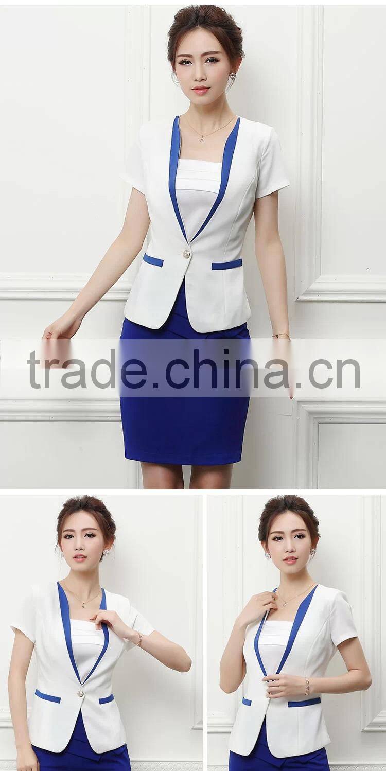 Fashion Women's Office Suit For Summer With Skirt WU001