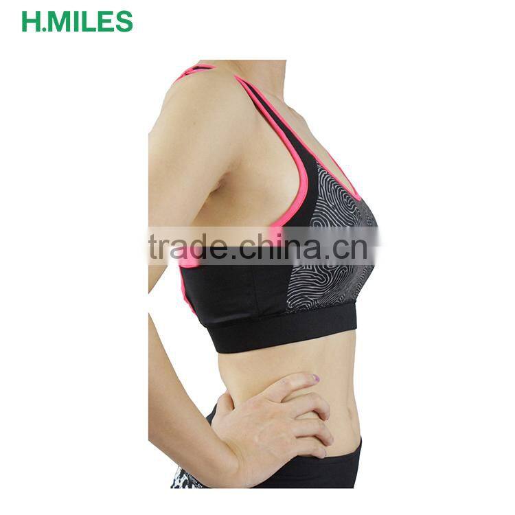 Custom blank push up hot sexy girls gym fitness ladies sportwear yoga sports bra top