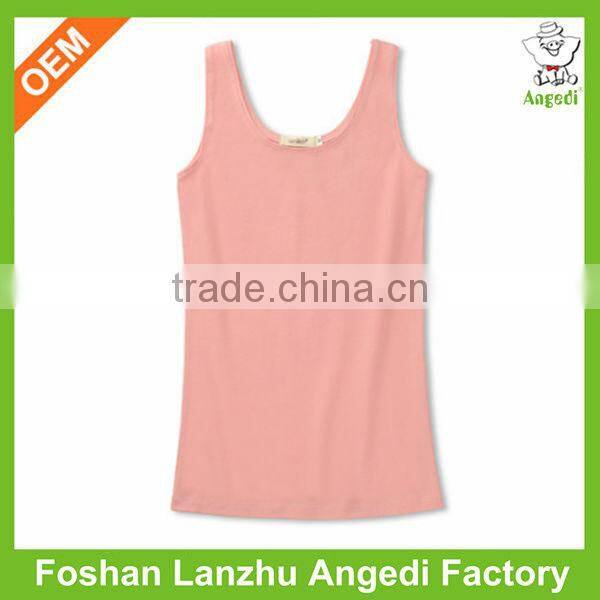 100% cotton ladies quick dry sport gym vest customize slim fit tank top with available colors