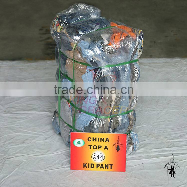 Supplier hot sale In Malaysia Cream Quality Kid Pants used Summer clothing