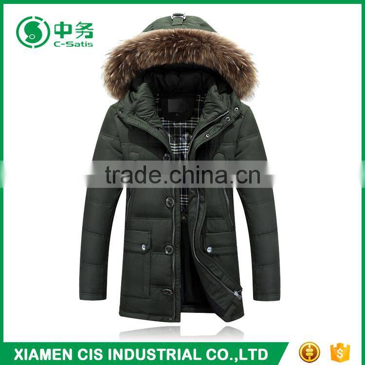 2017 New Design Comfy Keep Warm Mens White Duck Down Jacket for Winters