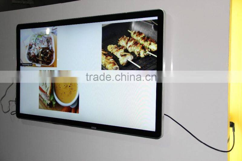 42inch 1080p network digital signage media player with free digital signage software
