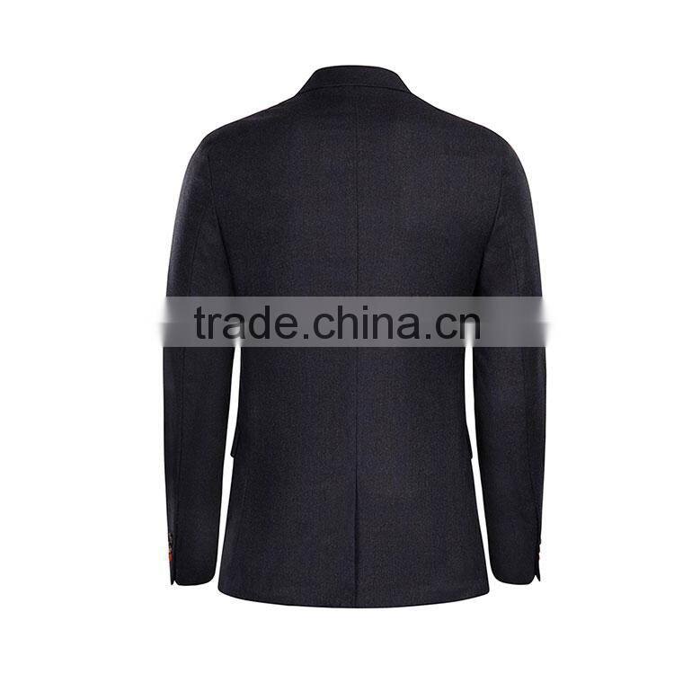New Design Half Lined Polyester Viscose Black Man Business Suit Jacket